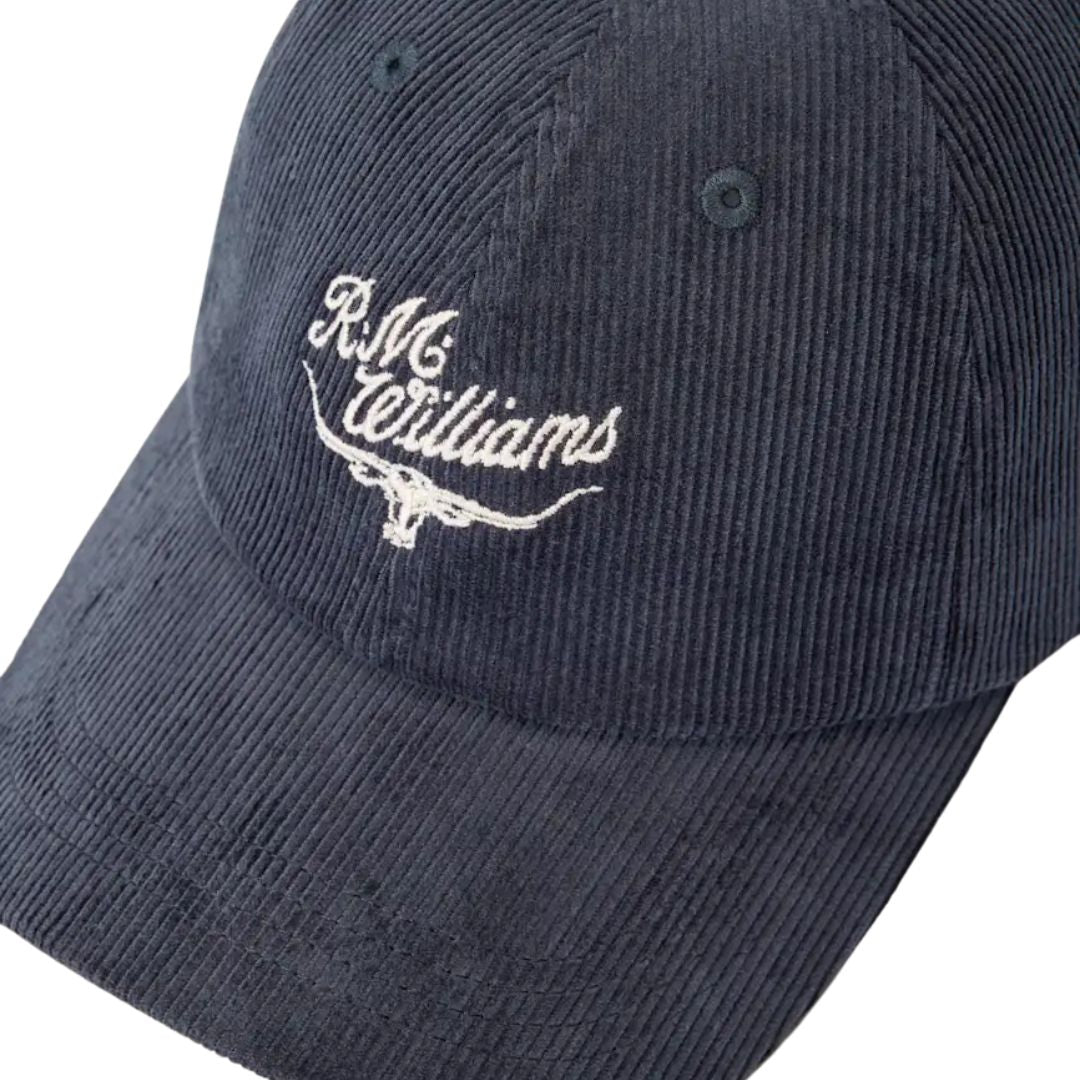 RM Williams Script Longhorn Cord Cap