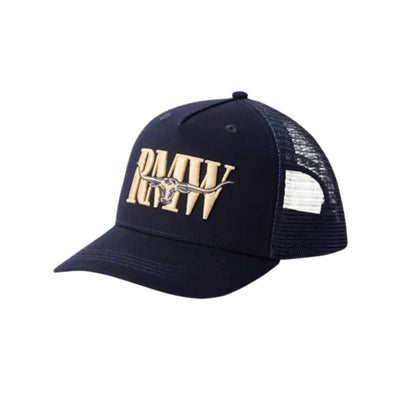 RMW Steers Head Trucker Cap OS Navy Mens Hats by RM Williams | The Bloke Shop