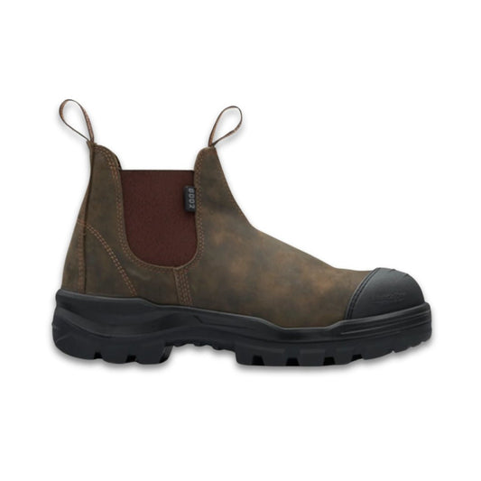 Scuff Cap Rotoflex Pull on Boot - Rustic Brown 10 Rustic Workboots by Blundstone | The Bloke Shop