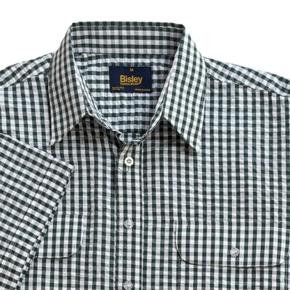 Seersucker Casual Short Sleeve Shirt S26