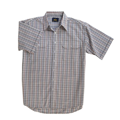Seersucker Casual Short Sleeve Shirt S26