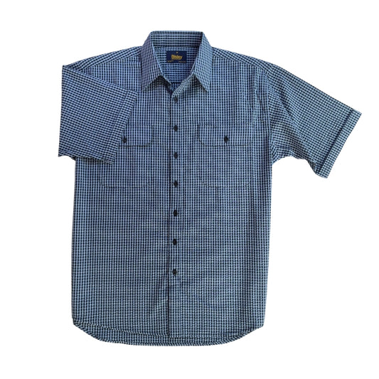 Seersucker Casual Short Sleeve Shirt S26