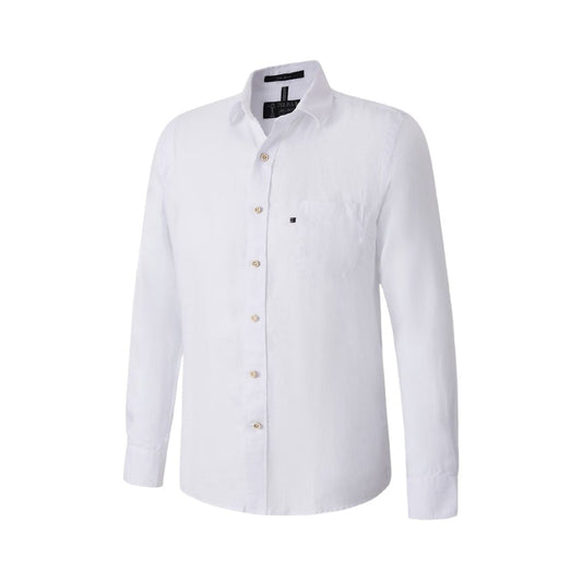 Shirt Linen LS 3XL White Mens Shirt by Pilbara | The Bloke Shop