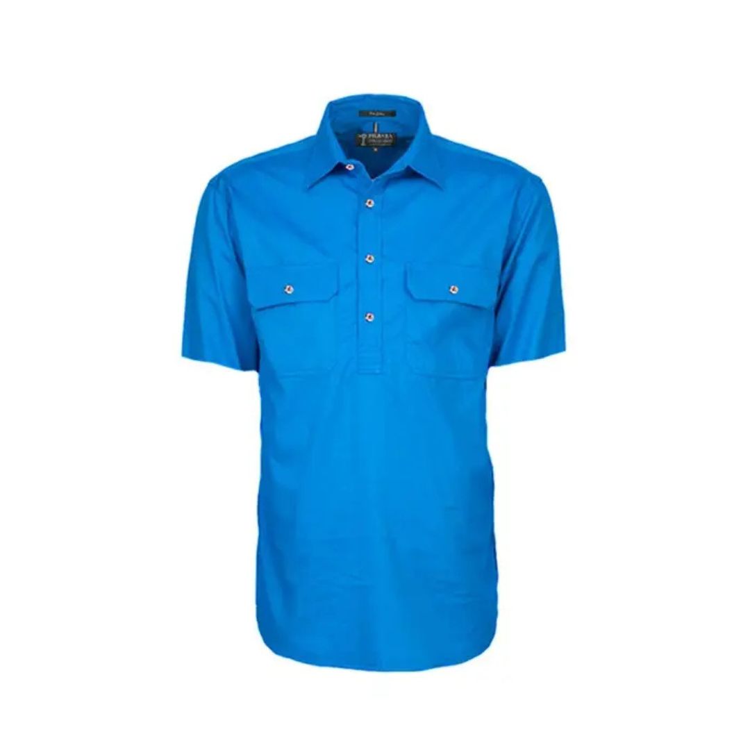 Shirt SS C/Front 3XL Light Blue Shirt SS by Pilbara | The Bloke Shop