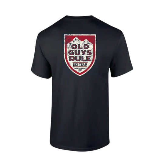 Ski Badge T-Shirt 3XL Navy Tee SS by Old Guys Rule OGR | The Bloke Shop