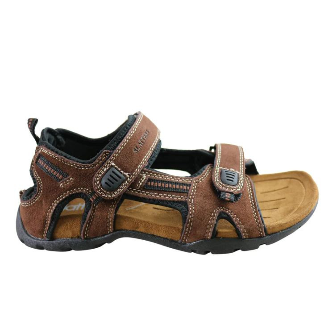 Slatters Broome II Sandal - Brown 7 Brown Mens Footwear by Slatters | The Bloke Shop