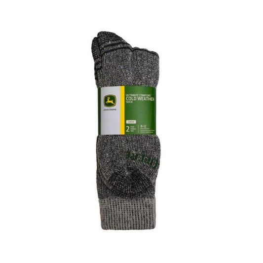 Sock Cold Weather 2-Pack M/L Heather Mens Socks by John Deere | The Bloke Shop