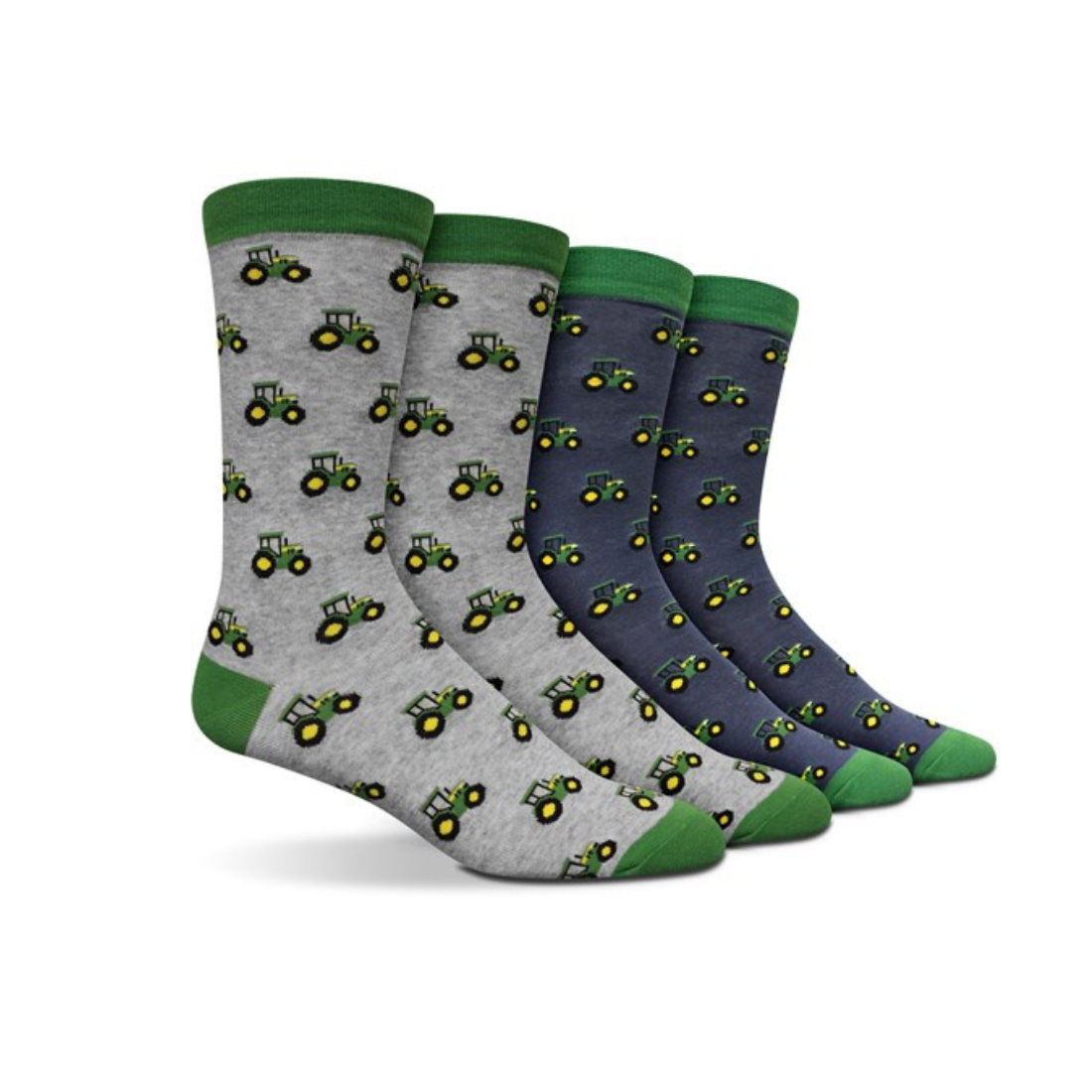 Tractor 2 pack Socks M/L Grey Mens Socks by John Deere | The Bloke Shop