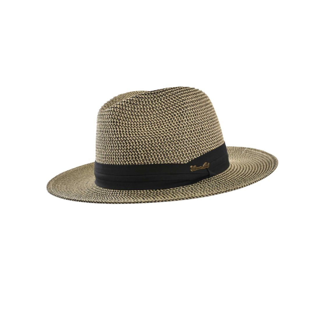 Stamford Hat L Black/Nat Mens Hats by Thomas Cook | The Bloke Shop