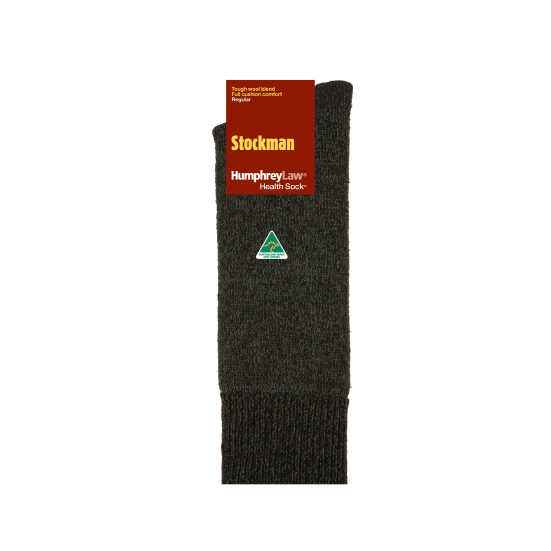 Stockman Health Sock by Humphrey Law M Chocolate/Sage Mens Socks by Humphrey Law Socks | The Bloke Shop
