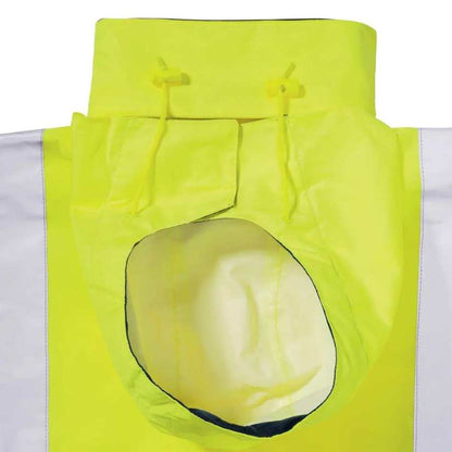 Taped Hi-Vis Waterproof Jacket Yellow/Navy Workwear by Bisley | The Bloke Shop