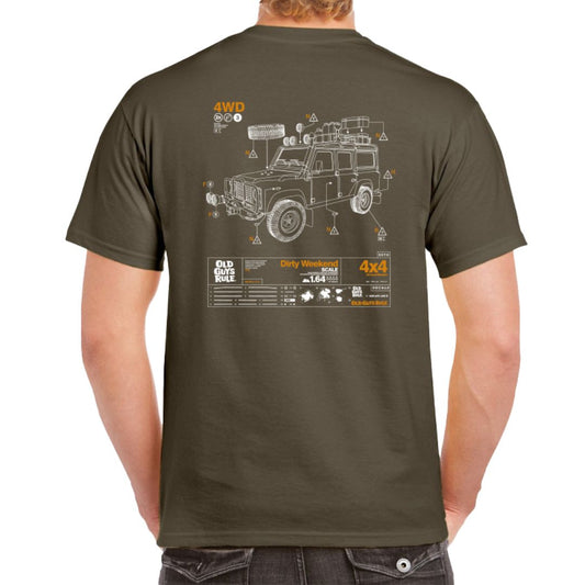 Tee Dirty Weekend 2 3XL Olive Tee SS by Old Guys Rule OGR | The Bloke Shop