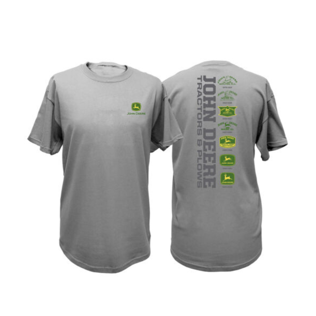 Oxford Grey Logo Tee Grey Mens Tshirt by John Deere | The Bloke Shop