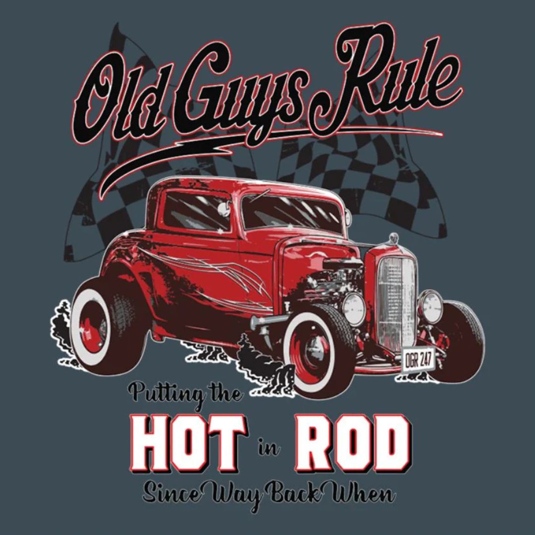 Tee Red Hot Rod Heather Tee SS by Acme | The Bloke Shop