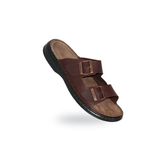 Tidal Slides 10 Brown Mens Sandals by Slatters | The Bloke Shop