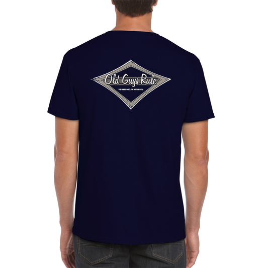 Total Diamon T-Shirt Navy Tee SS by Old Guys Rule OGR | The Bloke Shop