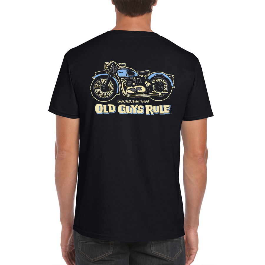 Triumph T-Shirt 3XL Black Mens Tshirt by Old Guys Rule OGR | The Bloke Shop