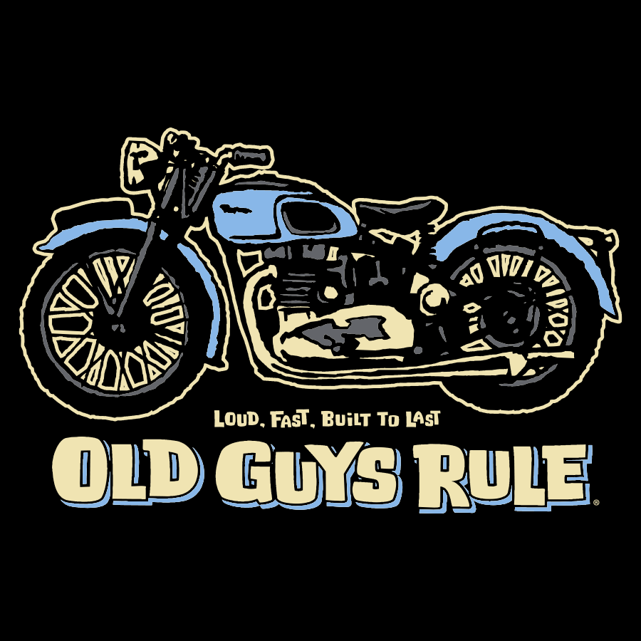 Triumph T-Shirt Black Mens Tshirt by Old Guys Rule OGR | The Bloke Shop