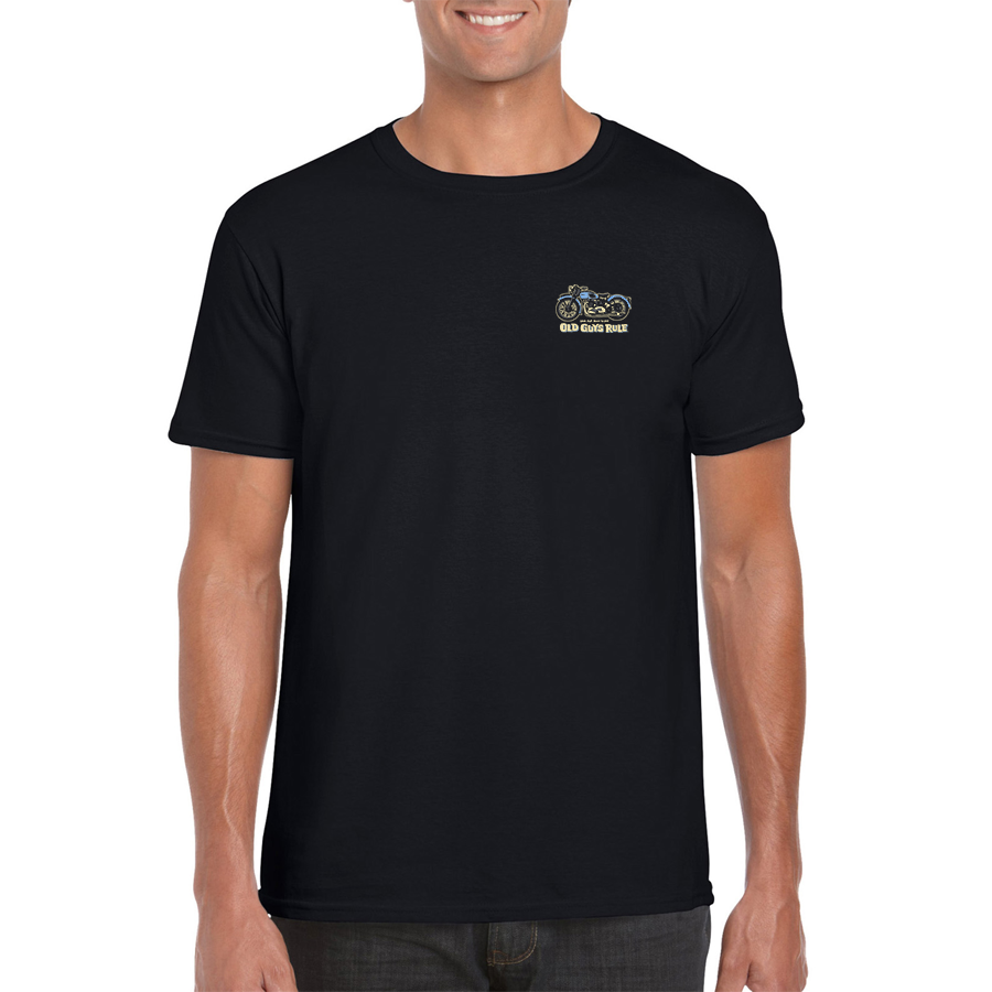 Triumph T-Shirt Black Tee SS by Old Guys Rule OGR | The Bloke Shop