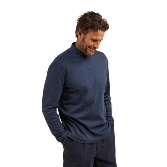 Winterlock Skivvy High Crew Neck 3XL Denim Mens Winter Top by Breakaway | The Bloke Shop