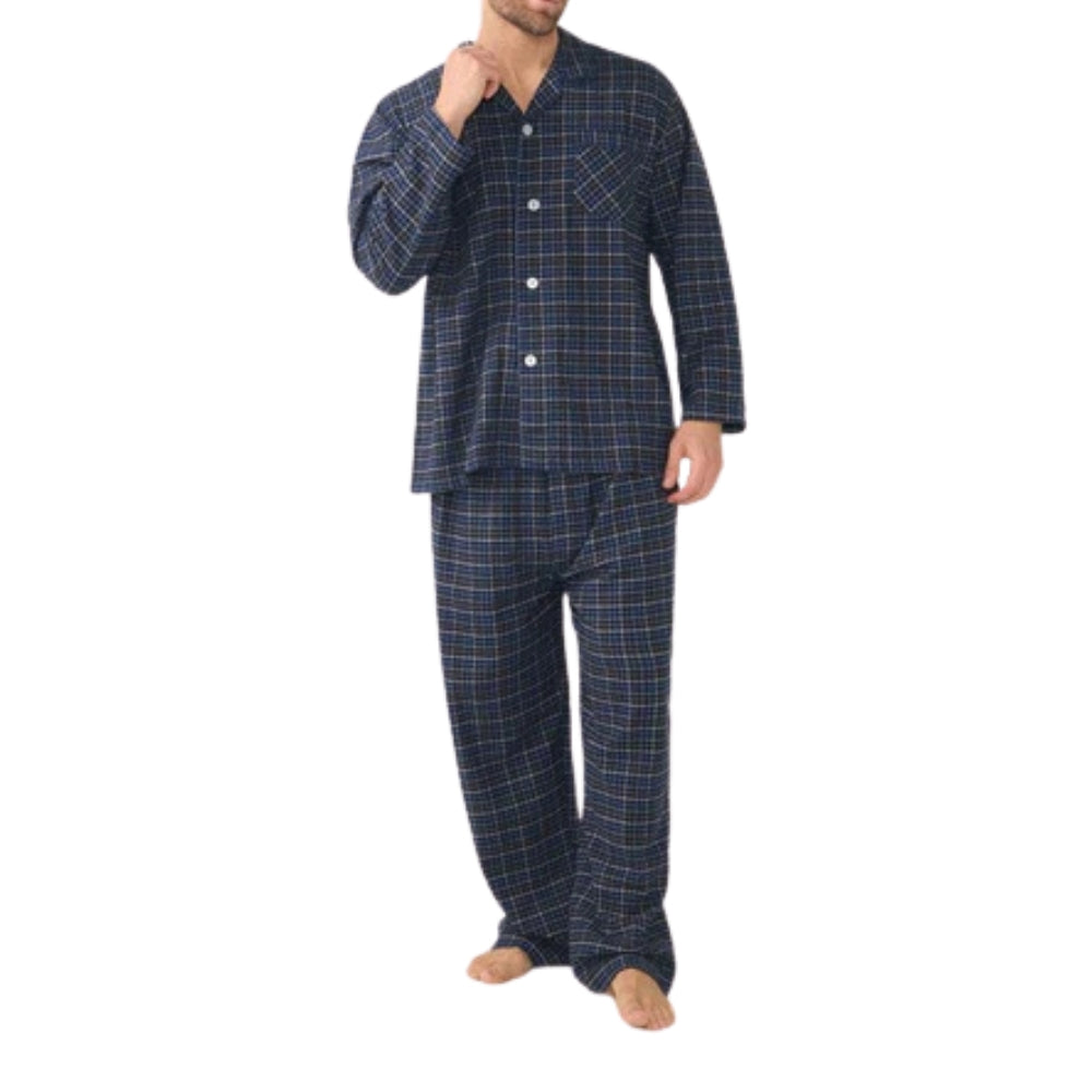 Winterweight Brushed Cotton Mens Pyjama Set