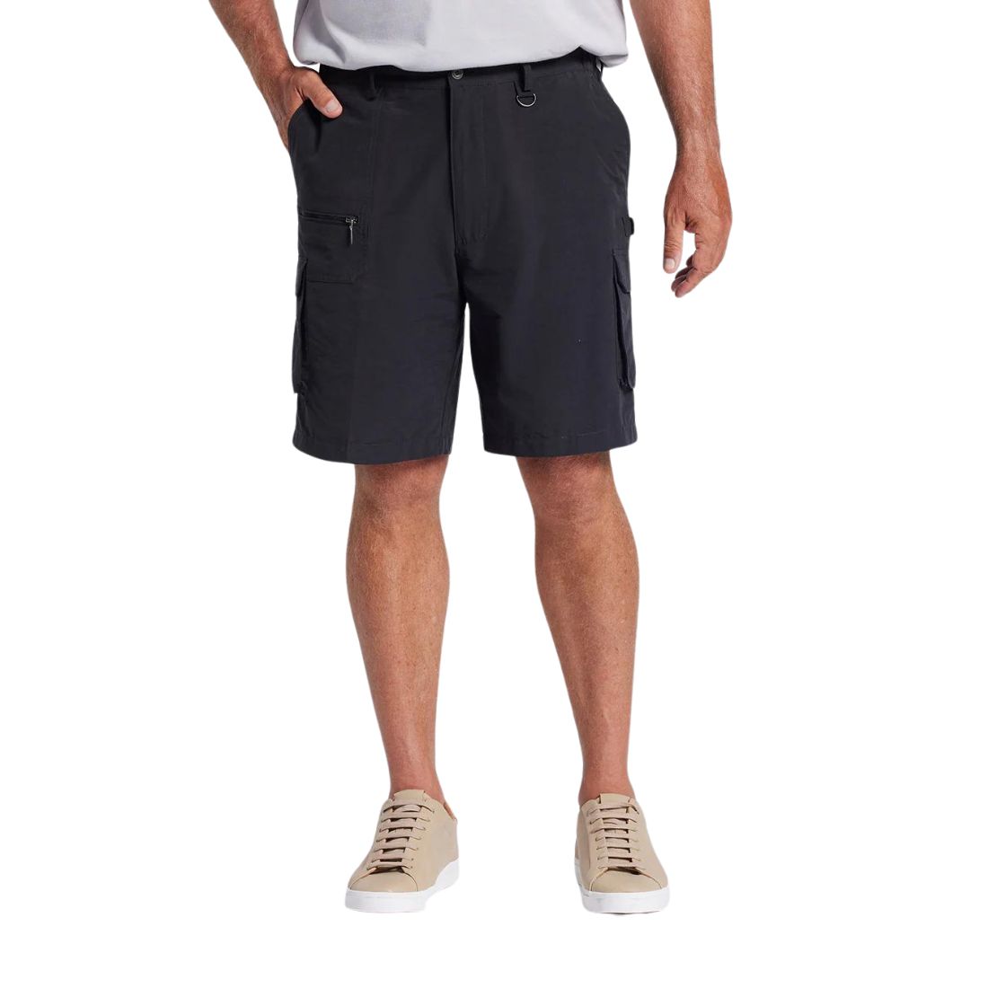 Woodbury Cargo Short 102 Black Mens Shorts by Breakaway | The Bloke Shop