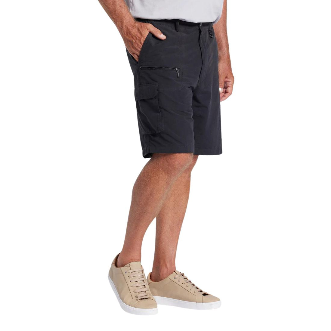 Woodbury Cargo Short Black Mens Shorts by Breakaway | The Bloke Shop