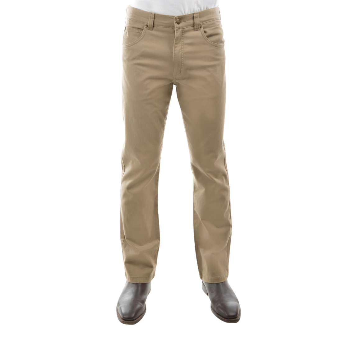 Wool Denim Stretch Jean 3232 Sand Mens Winter Bottoms by Thomas Cook | The Bloke Shop