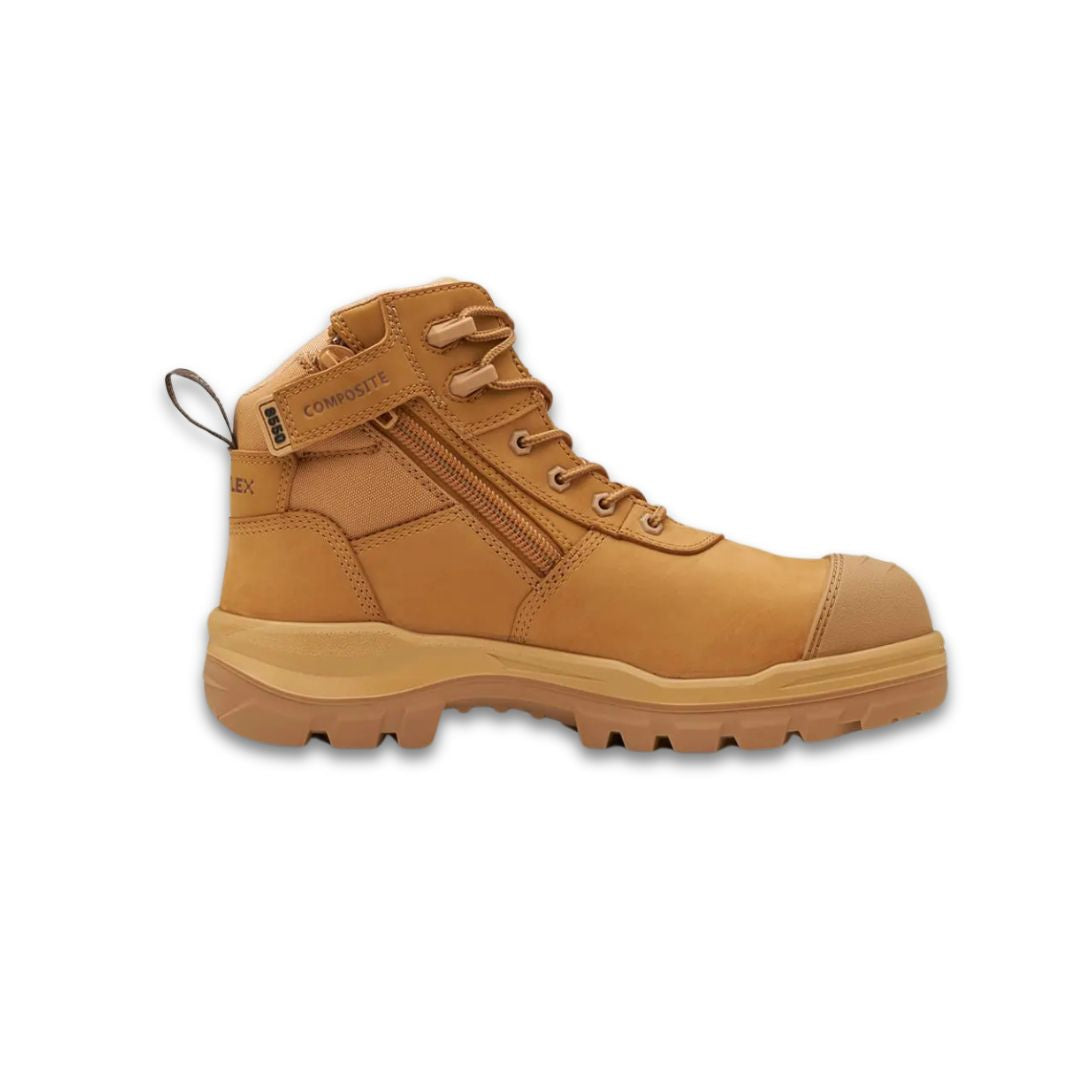 Workboot 8550 ZIP Side MID Rotoflex Unisex 10 Wheat Workboots by Blundstone | The Bloke Shop