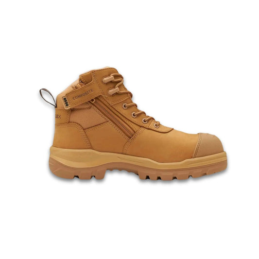 Workboot 8550 ZIP Side MID Rotoflex Unisex 10 Wheat Workboots by Blundstone | The Bloke Shop