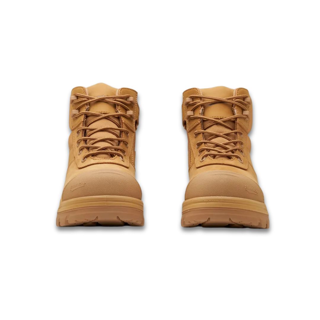 Workboot 8550 ZIP Side MID Rotoflex Unisex Wheat Workboots by Blundstone | The Bloke Shop