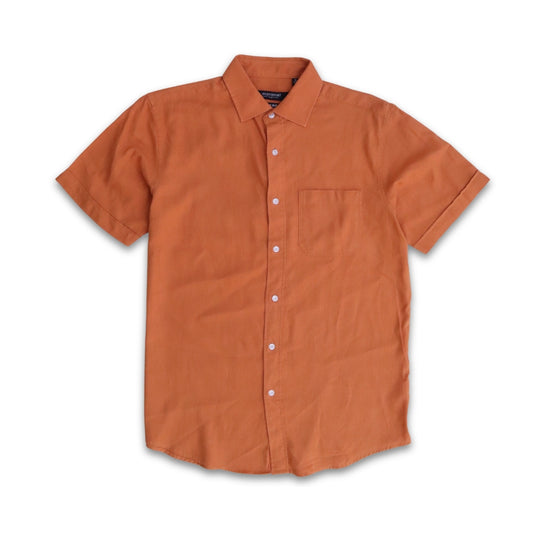 Woven Cotton Short Sleeve Shirt