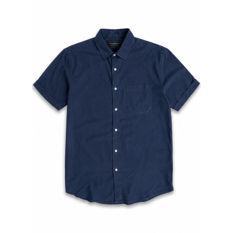Woven Linen Short Sleeve Shirt