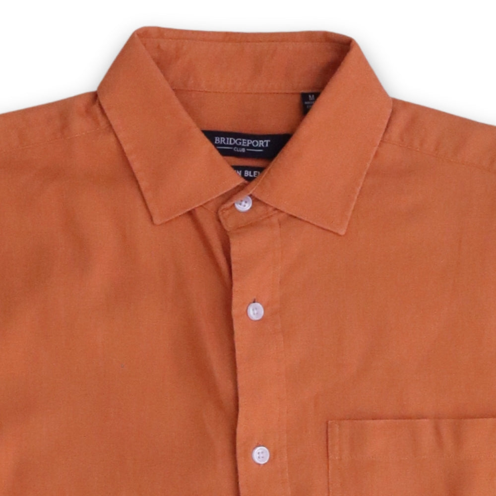 Woven Linen Short Sleeve Shirt