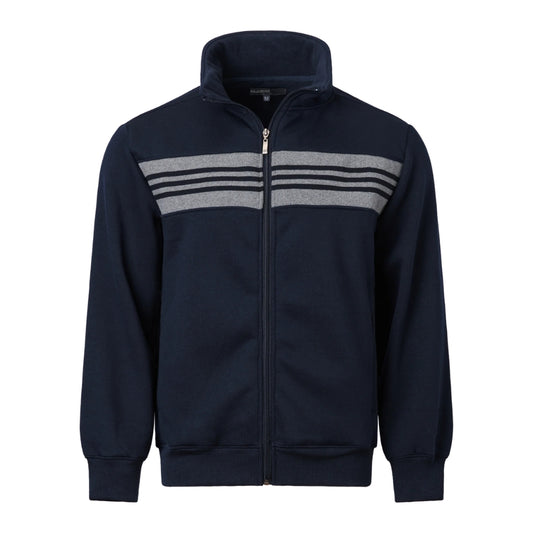 Yarn-Dyed Panel Full-Zip Fleece