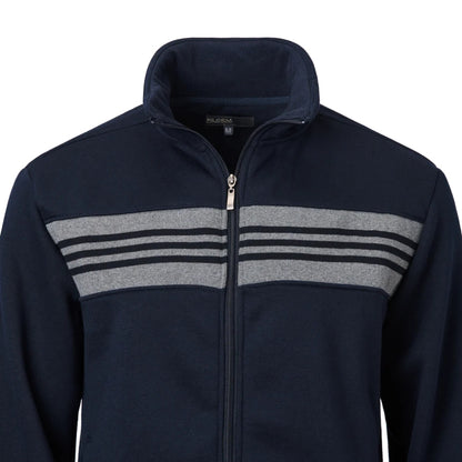 Yarn-Dyed Panel Full-Zip Fleece