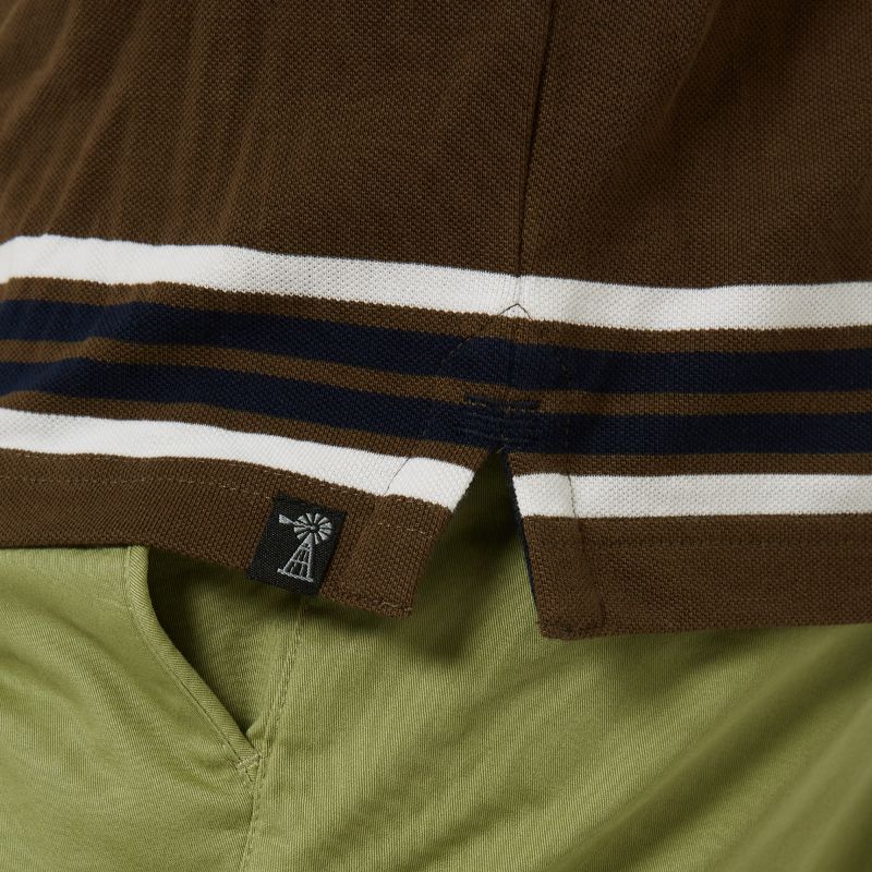 Yarn-Dyed Striped Pocket Polo