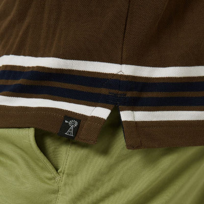 Yarn-Dyed Striped Pocket Polo