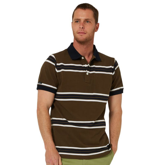 Yarn-Dyed Striped Polo - Pocket