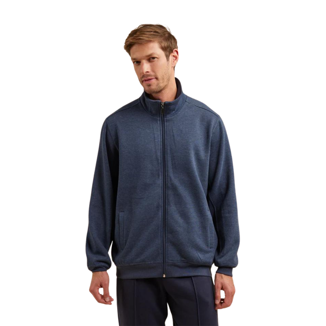 Zed Snowy Mt Fleece Full Zip Jacket L Denim Mens Winter Jackets by Breakaway | The Bloke Shop