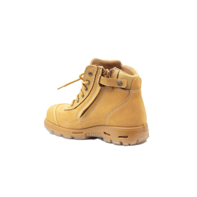 Zip Side Scuff Cap SAFETY Boot Wheat Workboots by Redback Boots | The Bloke Shop