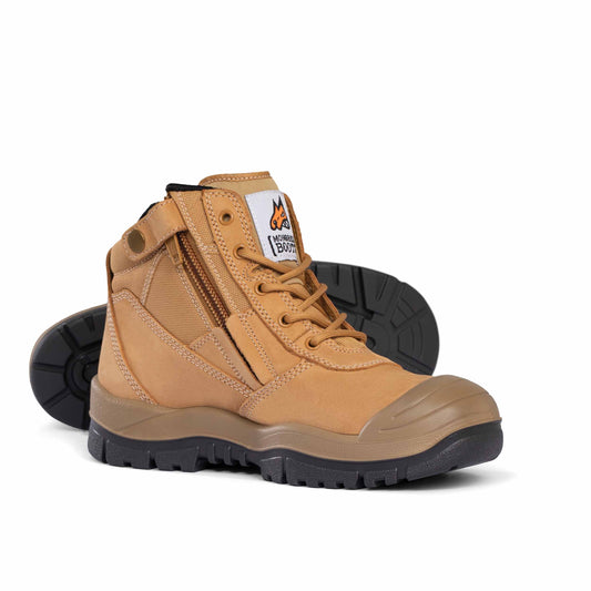 Zipsider Boot Scuff Cap Wheat Wheat Workboots by Mongrel Boots | The Bloke Shop