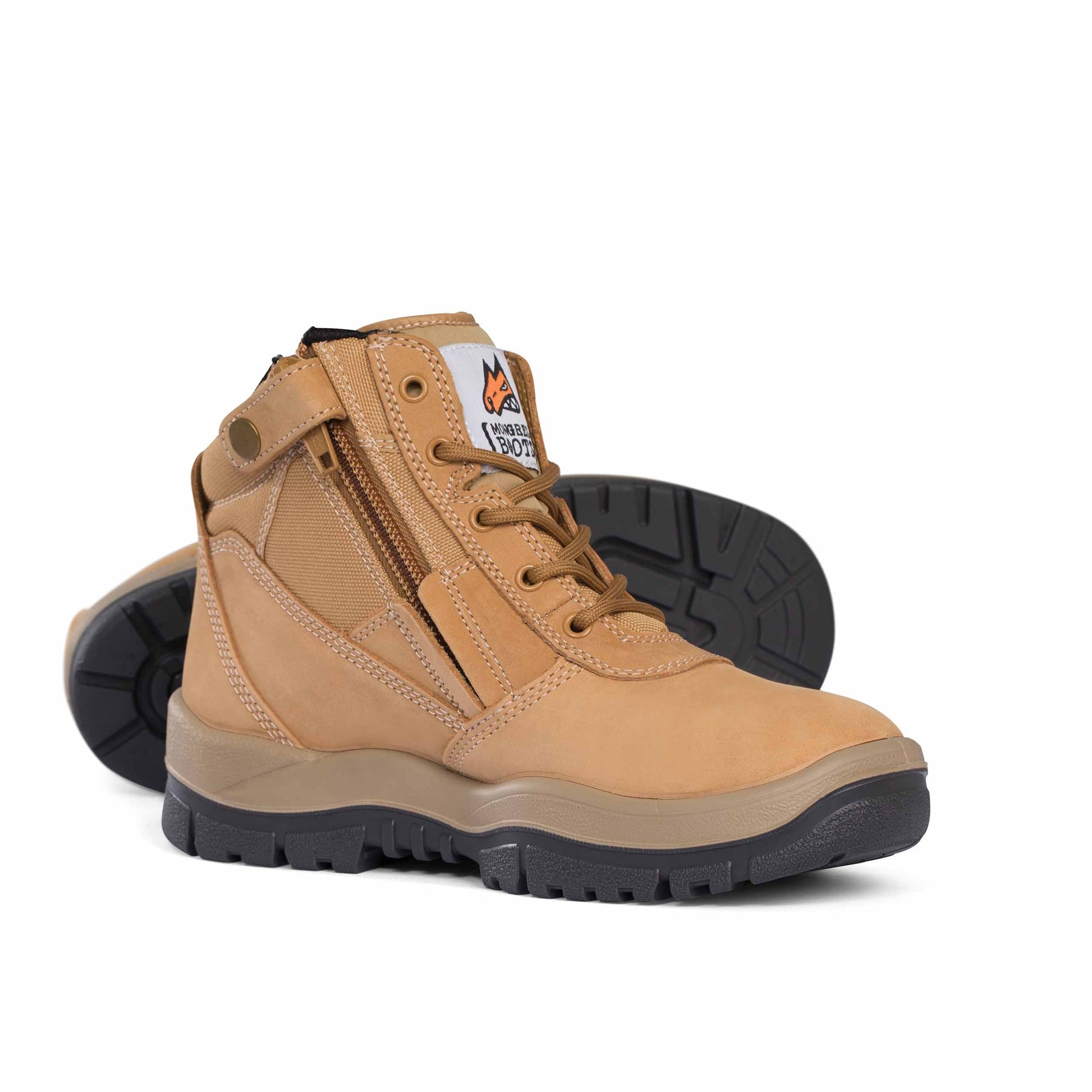 Zipsider Boot Wheat Wheat Workboots by Mongrel Boots | The Bloke Shop